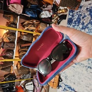 Dior Sunnies with Gucci Case